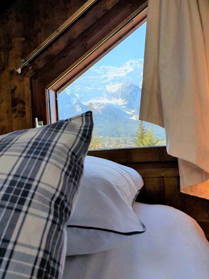 "Chalet Bobo" Cosy & Magnifique Vue Chx Sud Chamonix Bagian luar foto